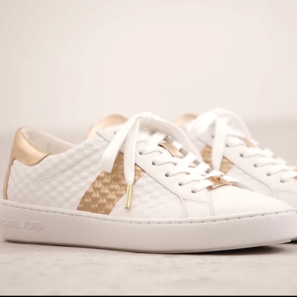 MICHAEL KORS Colby sneakers/ gold ⚡️⚡️ - Picture 2 of 10